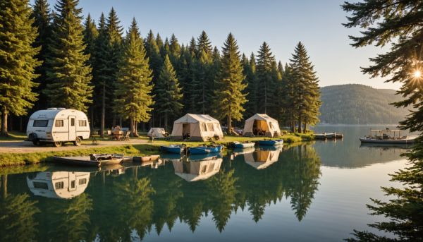 Top 5 des campings au bord d'un lac en france